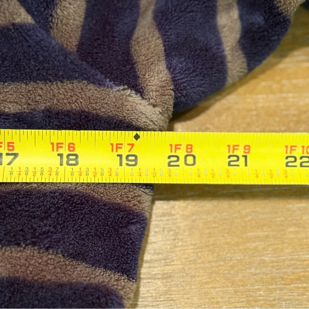 Tucker + Tate Kids’ Hooded‎ Plush Robe Navy Eclipse Stripe Size 10/12